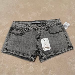 Vanilla Star Grey Jean Shorts